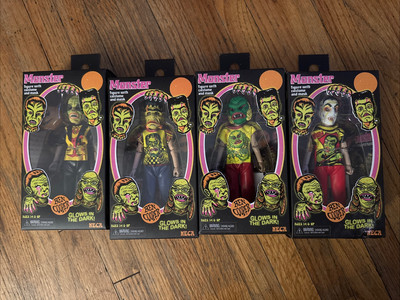 NECA BEN COOPER Monster GID SERIES 1 LOT, DRACULA,FRANKENSTEIN,PHANTOM,CREATURE