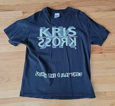 Kriss Kross Vintage Hip Hop Band T-SHIRT 1990'S BLACK HANES XL TEE Made in USA