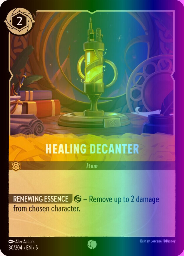 Lorcana Healing Decanter (30/222) Shimmering Skies NM FOIL