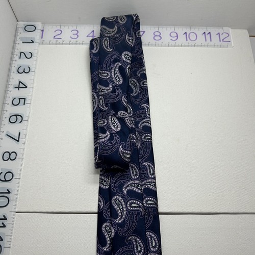 Cravatta uomo Michael Kors viola paisley - Foto 10 di 12