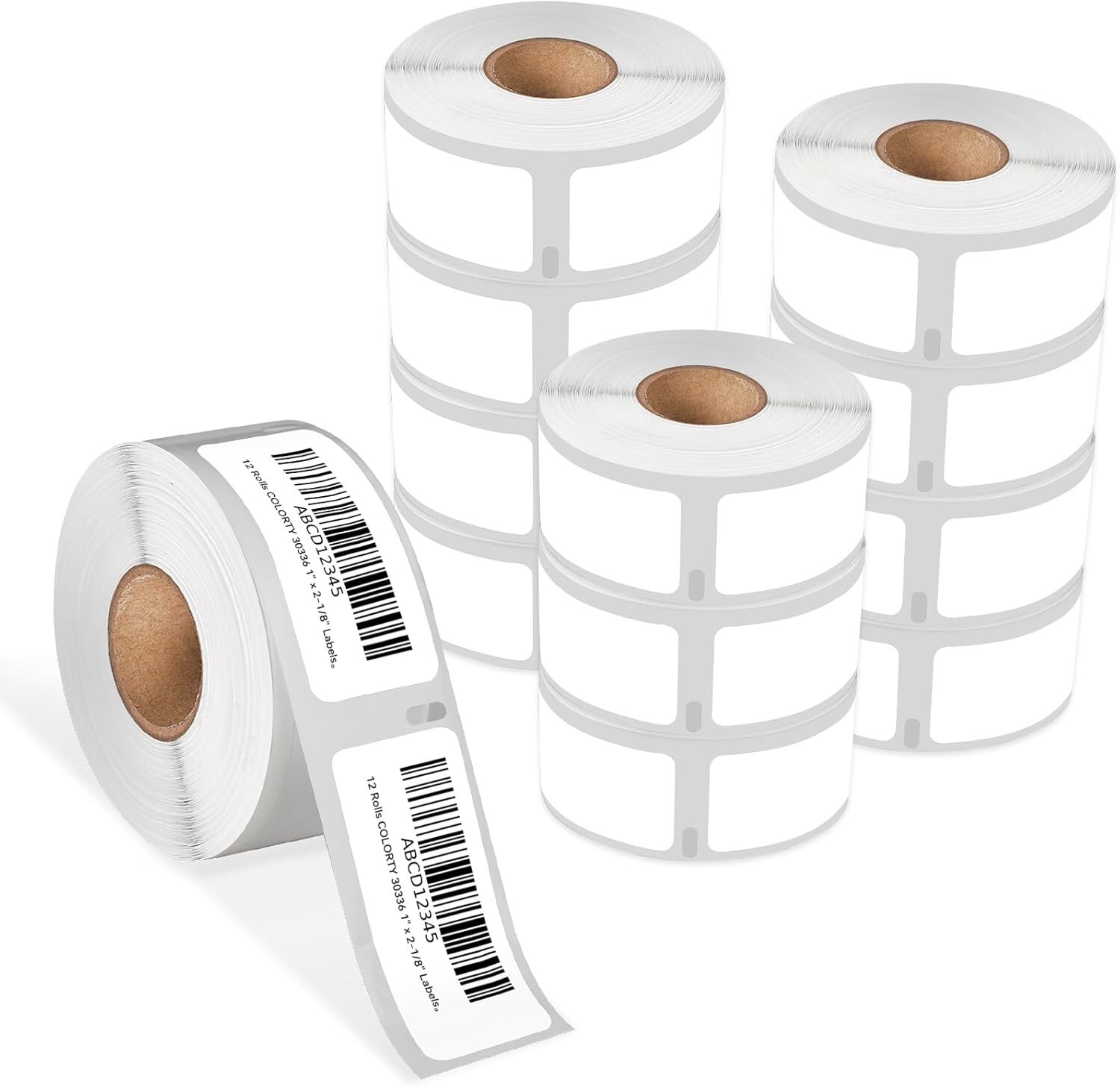 Rouleau 500 étiquettes D'adresse Retour Compatibles DYMO 30336 - 1 X 2-1/8 Pouces, Pour Emballages, Lettres, Colis