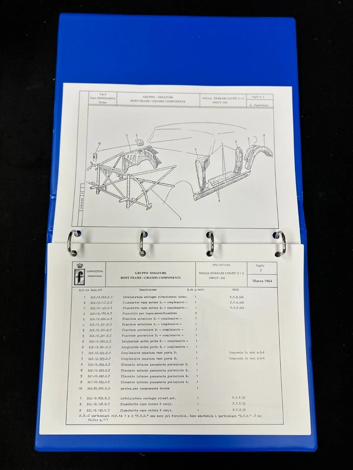 Catálogo de repuestos Ferrari 330 GT 2+2 1964-1967 - MarParts Foto 3 de 4