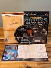 SOCOM 3: U.S. Navy SEALs Sony PlayStation 2, 2005 PS2 Black Label Complete