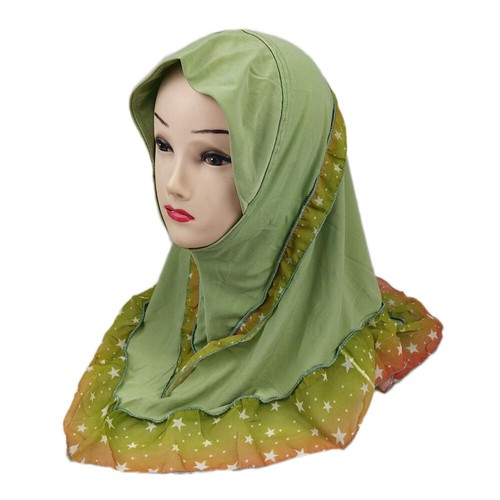 One Piece Amira Kids Muslim Girls Scarf Islamic Hijab Headscarf Shawls Wrap 2-6Y - Bild 2 von 16