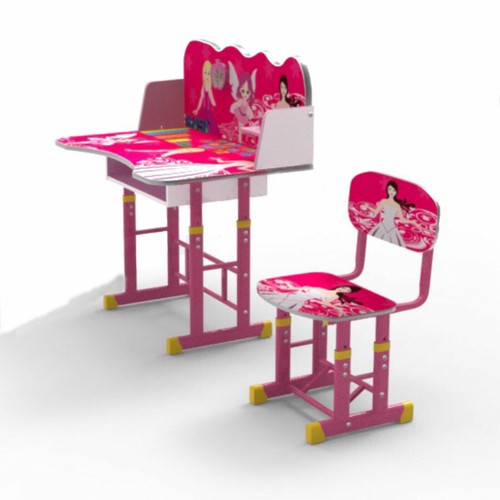 2 PCS Kids Table & Chairs Set Children Activity Play Study Desk Work Learning - Picture 8 of 11