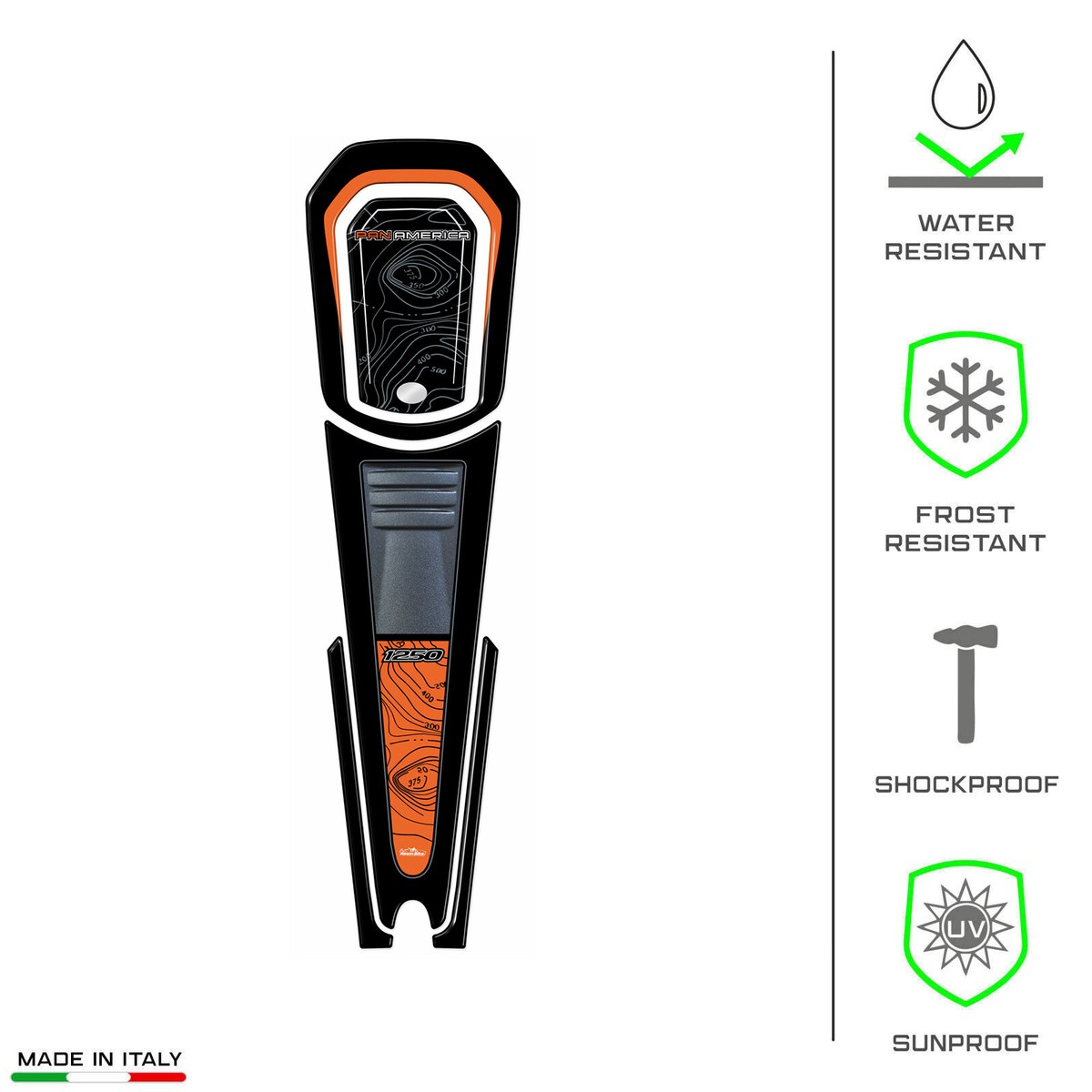 Resin Bike Motorfietssticker compatibel met Harley Davidson Pan America 1250 2020-2026. Motorfiets Tank Grip Bescherming tegen stoten en schrammen. 3D- sticker met hars, gemaakt in Italië