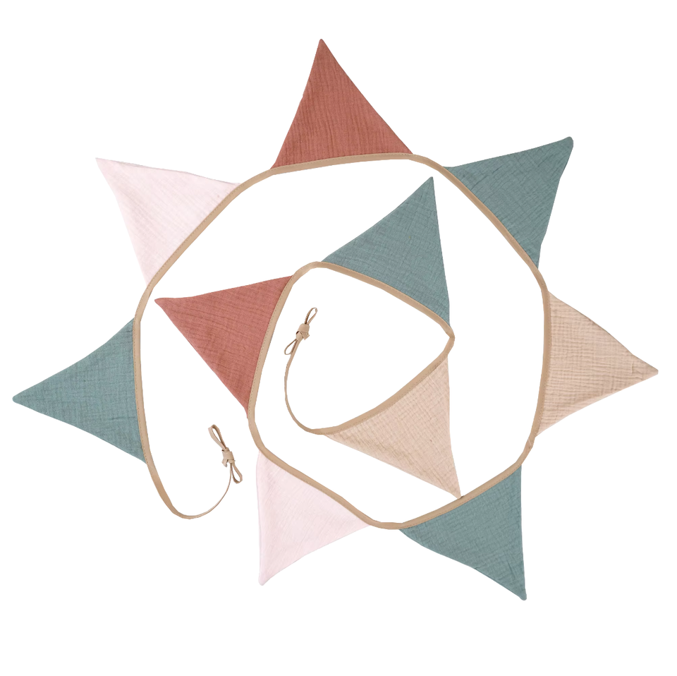 Nursery Fabric Bunting Pennant 10 Flag Banner Party Room Decoration