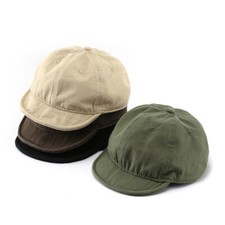 Fashion Unisex Cotton Short Brim Peaked Cap Solid Baseball Cap Casual Street Hat