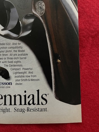 Vintage 1991 Smith & Wesson Revolvers The Centennials Print Ad ✅💯✅💯 - Bild 2 von 7