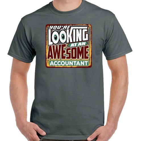 Accountant T-Shirt This is what an Looks Like Bookkeeper Gift Top TEE - Picture 5 of 5