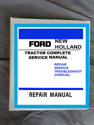 Ford 345D, 445D, 545D Loader Tractor Dozer Service Repair Binder