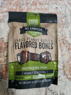 Good Lovin No Rawhide Dog Chew Peanut Butter Flavor 13.2 Oz (374 G) 3 count