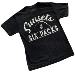 Beer Jitsu Black T Shirt Men S Small Sunset And Six Packs Guam Usa Euc Ebay