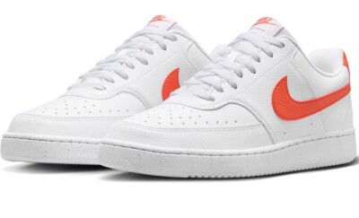 Size 8 - Nike Court Vision Next Nature Low White Picante Red | eBay