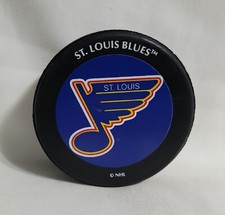 NHL Hockey Puck St Louis Blues World Lindsay Official Canada Sports Advertising