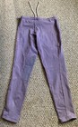 DEVON-AIRE Women’s Breeches Equestrian Riding Tights Knee Patch Purple Large — photo 2