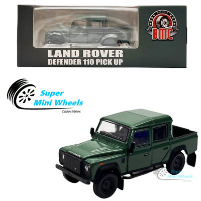 BM Creations 1:64 Land Rover 2016 Defender 110 Pickup Green w