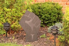 Black Lives Matter Yard Art- Fist Sign.