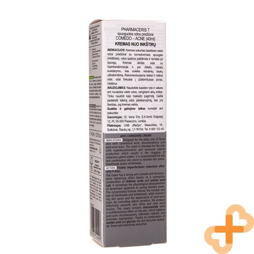PHARMACER T Comedo Acne Cream Blackheads 40 ml Unclogs Skin Pores Whiteheads - Picture 4 of 12
