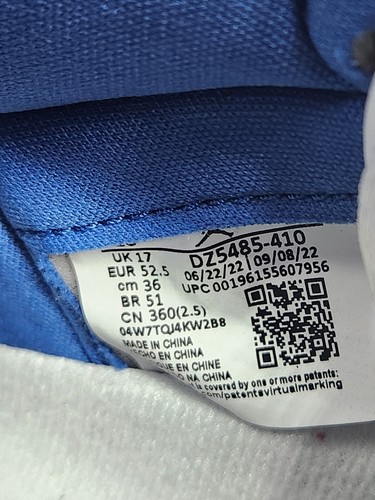 Talla 18 - Jordan 1 Retro OG Alto Azul Verdadero - Imagen 6 de 6