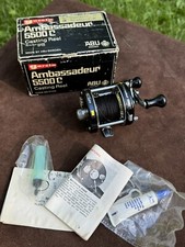 Vintage GARCIA ABU AMBASSADEUR 5500C LEVELWIND BAITCASTING FISHING REEL