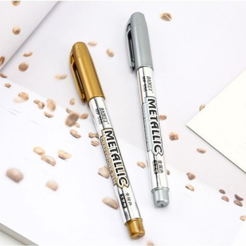 Lots 2 Seal Coloring Pen Stamp Marker Decoration Gold+Silver - Picture 6 of 7