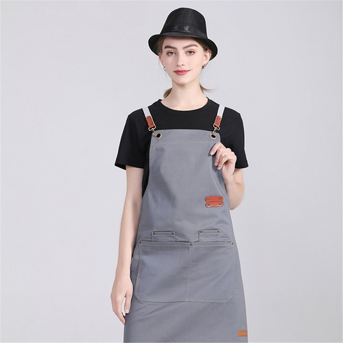 1pc Unisex Chef Adjustable Cooking Apron with Pockets For Kitchen Restaurant - Picture 21 of 23