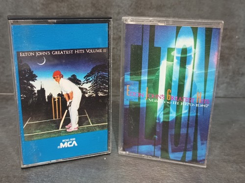 ELTON JOHN ( 2 ) CASSETTE lot: GREATEST HITS II & III  - Picture 1 of 3