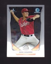 2014 Bowman Chrome Draft Picks Nick Howard Rookie #CDP15 Cincinnati Reds