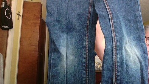 B'gosh Skinny Kids 4 Denim Jeans 21" Waist/40-42.5 Height Adj Waist WEAR TO KNEE - Picture 8 of 15