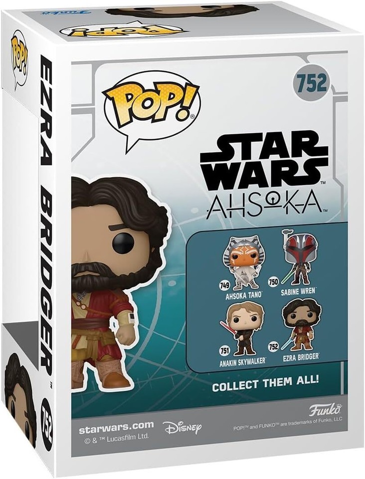 Funko Pop! Star Wars: Ezra Bridger - Ahsoka Serie - 9.5cm Vinylfigur - Sammlerstück