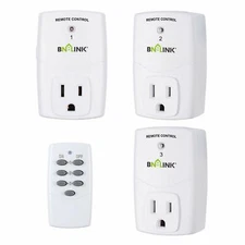 BN-LINK Mini Wireless Remote Control Outlet Switch Power Plug 