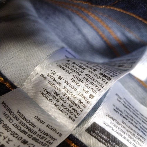 Levi's 502 Jeans W32 L32 Blue Men's Regular Tapered Zip Fly Mid Rise Demin - Picture 13 of 14