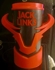 Jack Links Store Display Mug Cup Red & Black Bull Horns 