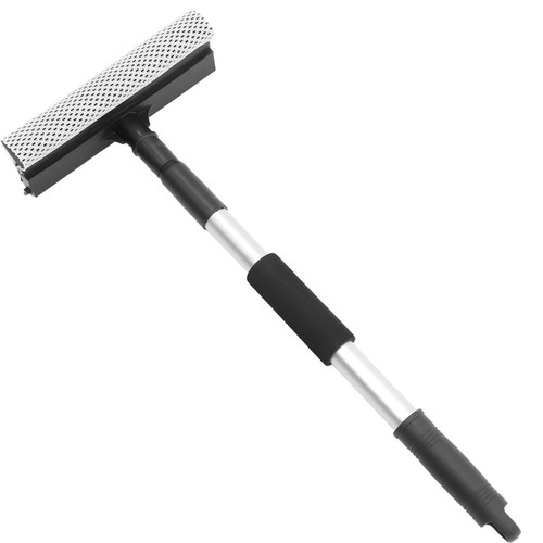 Masthome Nettoyant Pour Pare-Brise, Brosse Pare Brise Voiture Avec Manche Télescopique Et Brosse De Nettoyage à Double Tête Pour Grille D'aération De Voiture, Inclue 3 Housses Microfibre