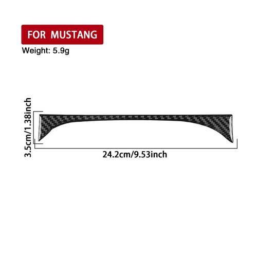 Real Carbon Fiber Speedometer Lower Panel Cover Trim For Ford Mustang GT 2024-25 - Picture 12 of 22