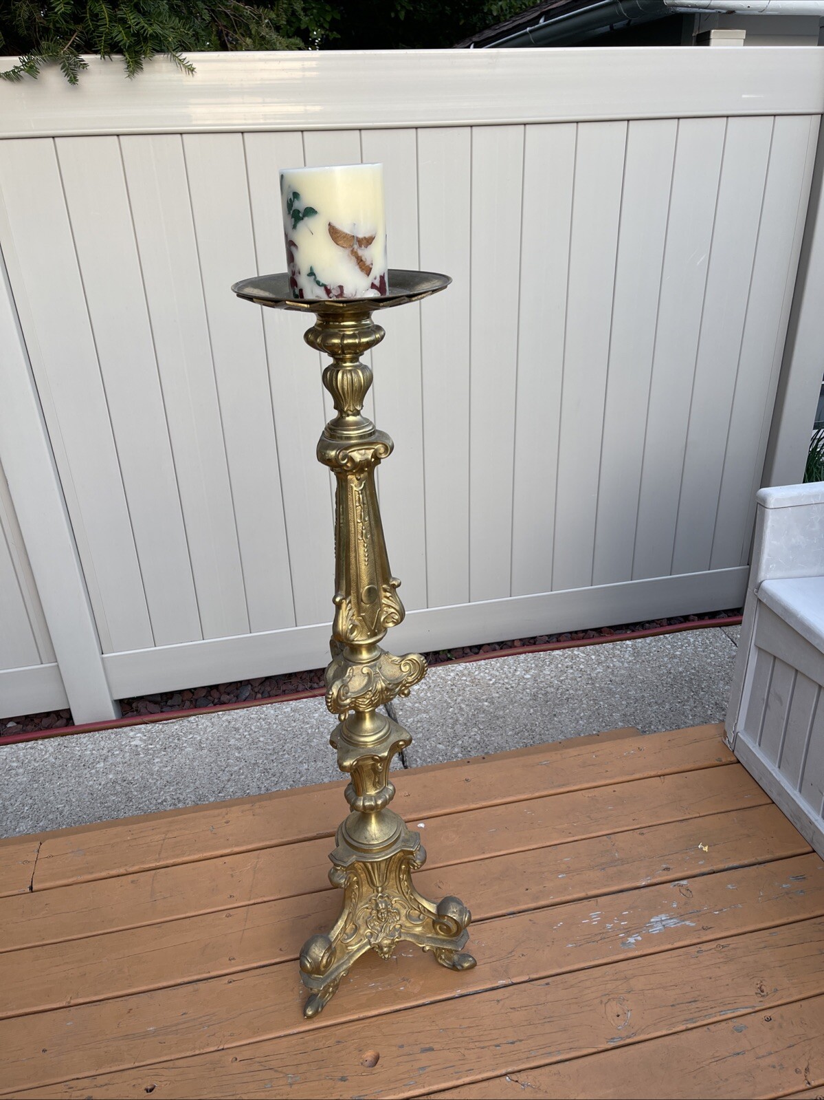 Candle Stick Church Chapel Altar Monastery Brass