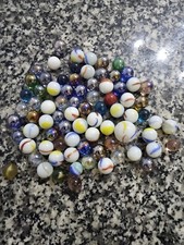 Biglie di Vetro , Di Ceramica E Altri Molto Rare Da Trovare 79 Biglie in Totale