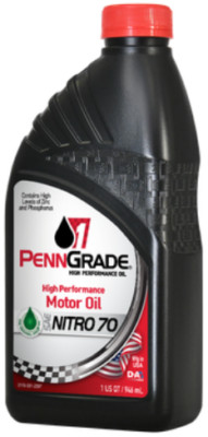 1 Quart Penn Grade 1 SAE NITRO 70W High Performance Racing Engine Oil 71176