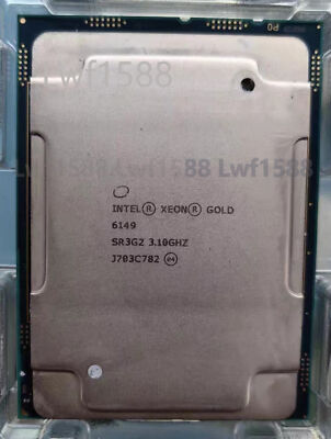 Intel Xeon Gold 6149 CPU processor, 3.10 GHz 16-Core sr3g2 lga-3647 c621 server