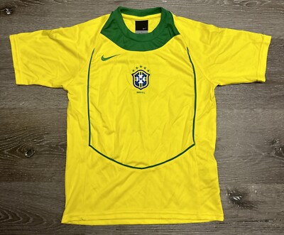 BRAZIL NATIONAL TEAM 2004/2006 HOME FOOTBALL SHIRT NIKE BRAZIL NATIONAL TEAM 2004/2006 HOME FOOTBALL SHIRT NIKE