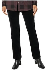 Belle by Kim Gravel Women's TripleLuxe Corduroy Boot Cut Pant Black