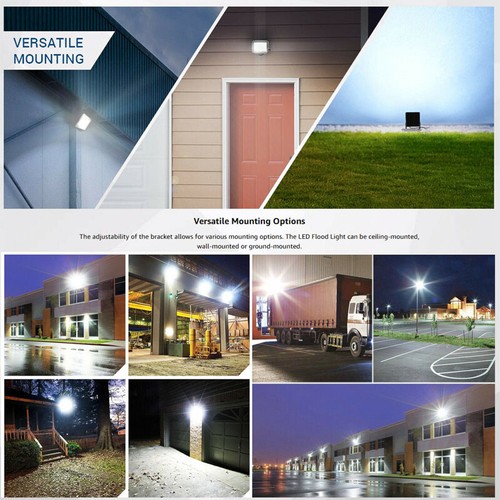 LED Flood Light 12V/240V Cool White 10W-300W Spotlight Garden Outdoor Landscape - Picture 11 of 23