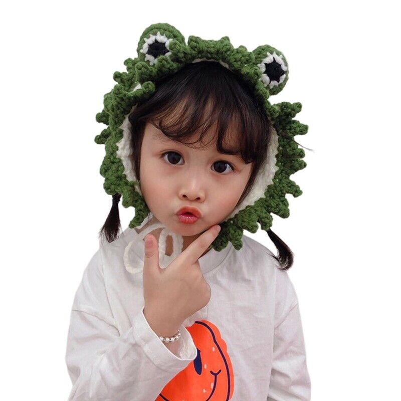 Elastic White Green Frog Headband for Cosplay Hair Accessory