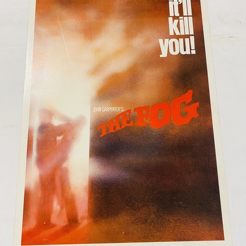 Póster de la película The Fog 1980 original rollado EE. UU. John Carpenter RARO 14x36 - Imagen 3 de 8