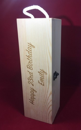 Wine Box Personalised Engraved FATHERS DAY or Birthday Gift - Picture 4 of 12