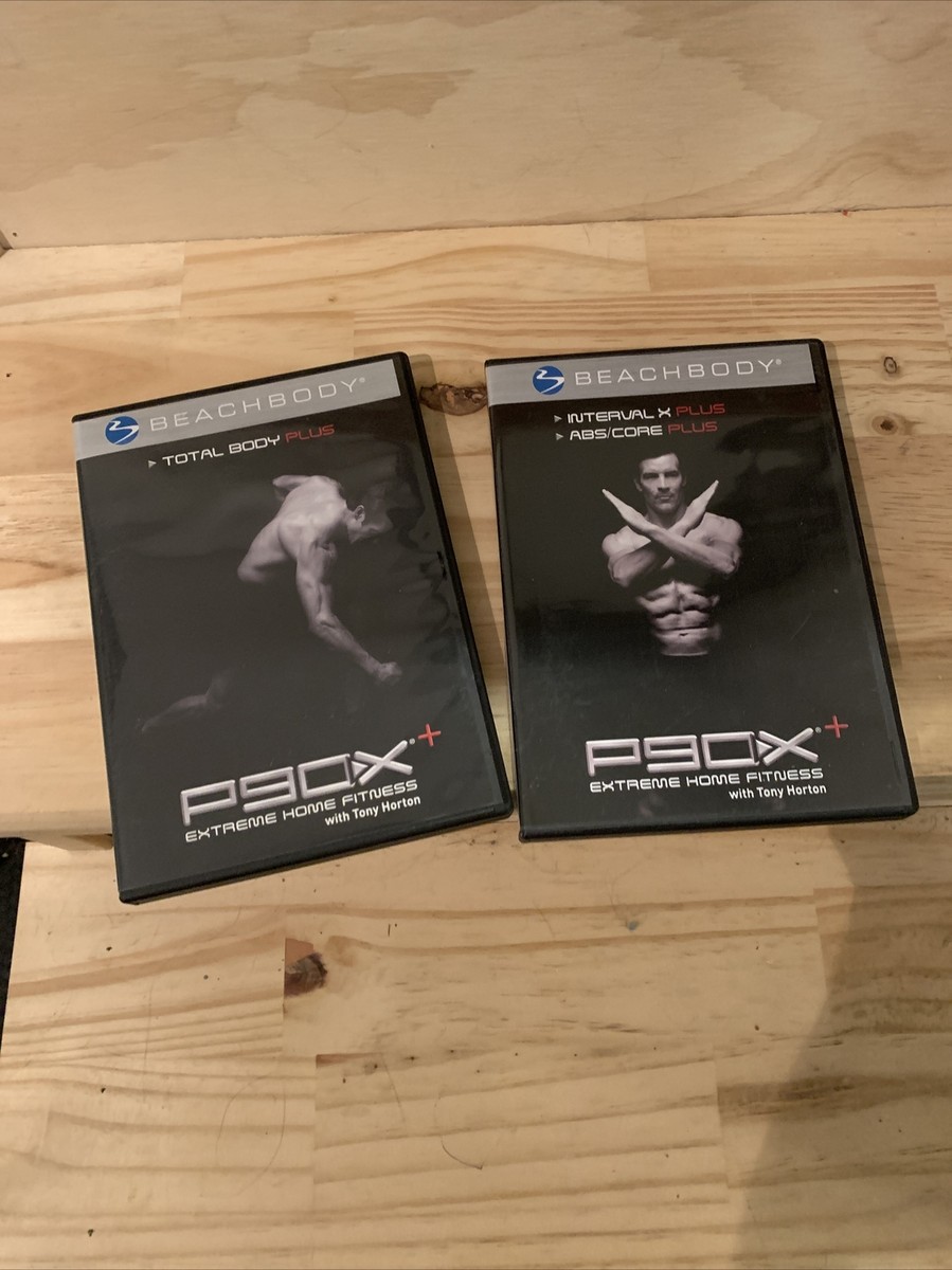 P90x Plus DVD Lot-Total Body, Interval X/Abs/Core