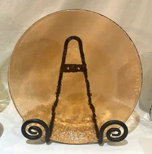 Fire and Light Recycled Glass Dinner Plate 11” Fire & Light Copper EUC