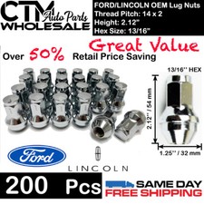 200 Pcs Chrome Ford Oem Factory 14x2 Wheel Lug Nut Wholesale Great Saving 200 Pcs Chrome Ford Oem Factory 14x2 Wheel Lug Nut Wholesale Great Saving