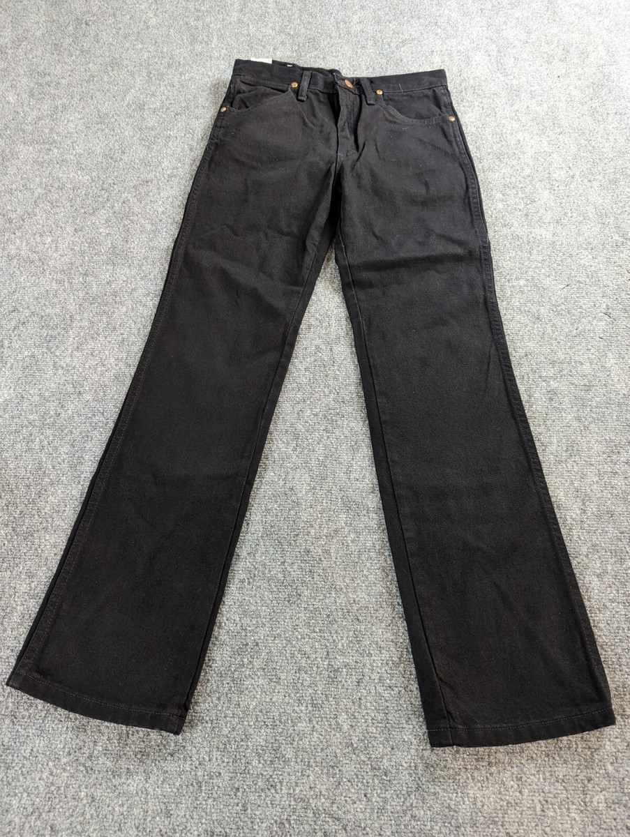 Wrangler Jeans Mens 29/32 Cowboy Cut Slim Fit Denim Shadow Black